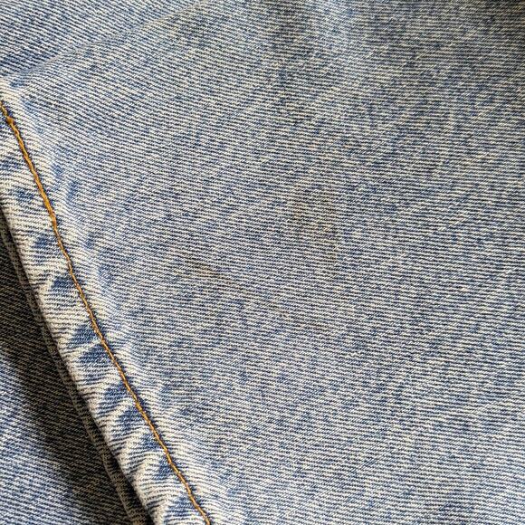 Vintage Y2K Levi 501 Jeans Light Wash Blue Denim Button Fly Mens 40 Pants Baggy - Picture 9 of 9